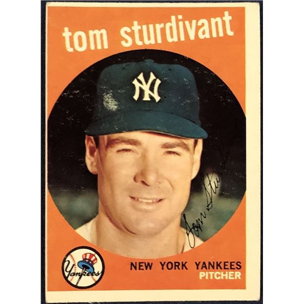 1959 TOPPS GRAY BACKS TOM STURDIVANT