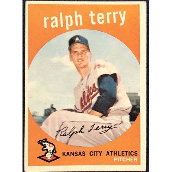 1959 TOPPS GRAY BACKS RALPH TERRY