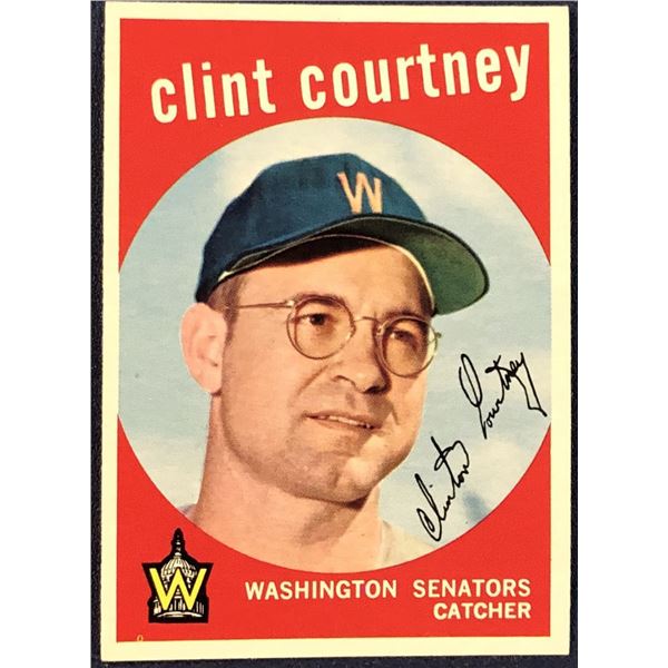 1959 TOPPS GRAY BACKS CLINT COURTNEY
