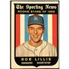 Image 1 : 1959 TOPPS GRAY BACKS BOB LILLIS ROOKIE CARD