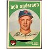 Image 1 : 1959 TOPPS GRAY BACKS BOB ANDERSON ROOKIE CARD
