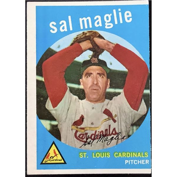 1959 TOPPS GRAY BACK SAL MAGLIE