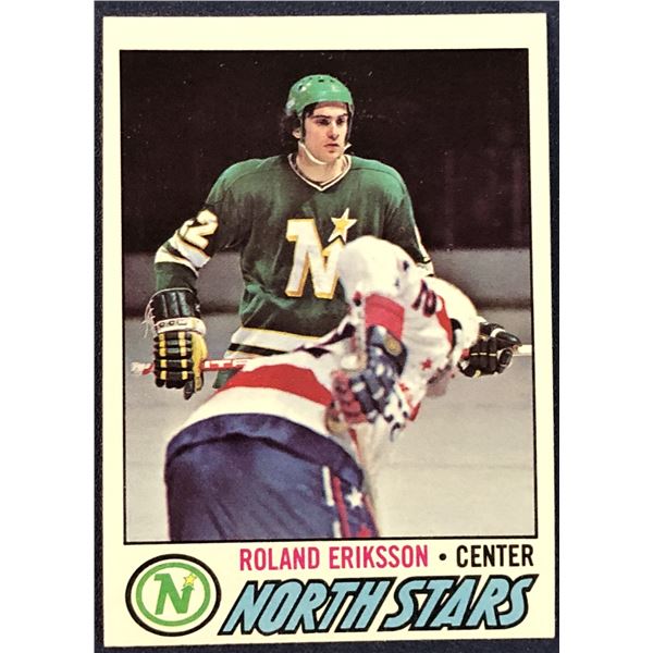 1977-78 TOPPS NHL ROLAND ERIKSSON ROOKIE CARD