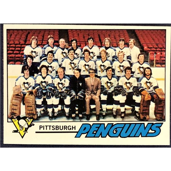 1977-78 TOPPS NHL PITTSBURGH PENGUINS