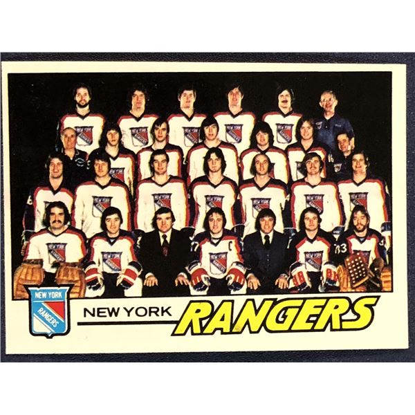 1977-78 TOPPS NHL NEW YORK RANGERS