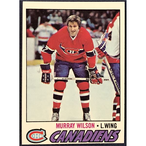 1977-78 TOPPS NHL MURRAY WILSON