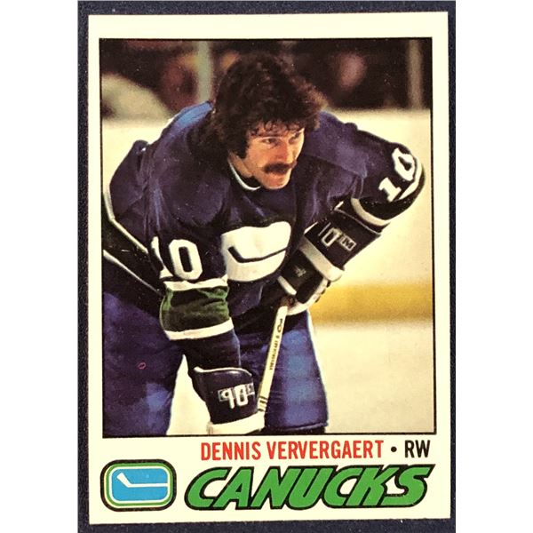 1977-78 TOPPS NHL DENNIS VERVERGAERT