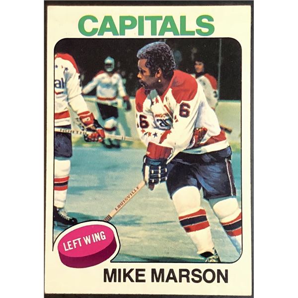 1975-76 NHL TOPPS MIKE MARSON ROOKIE CARD