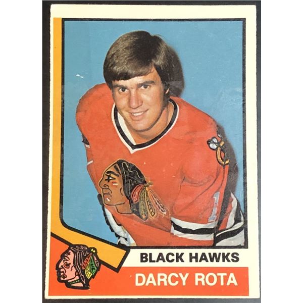 1974-75 O-PEE-CHEE  DARCY ROTA ROOKIE CARD