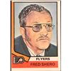 Image 1 : 1974-75 NHL TOPPS FRED SHERO (HOF) ROOKIE CARD