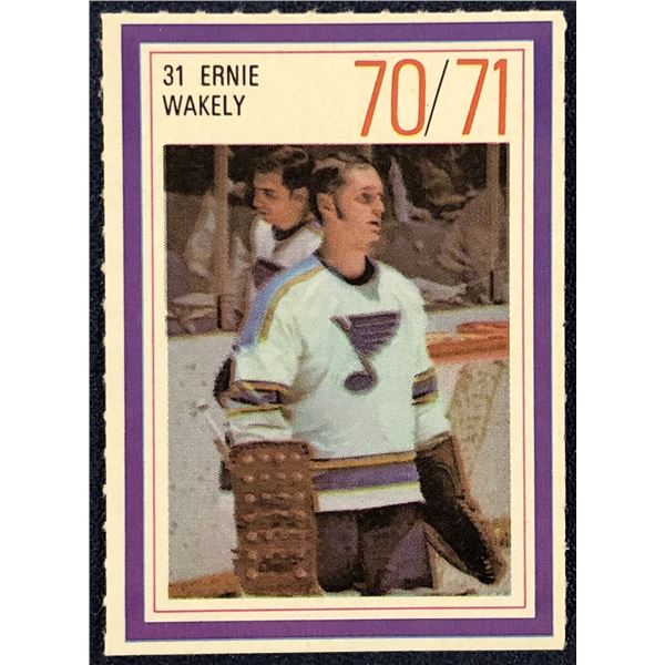 1970-71 ESSO NHL ERNIE WAKELY