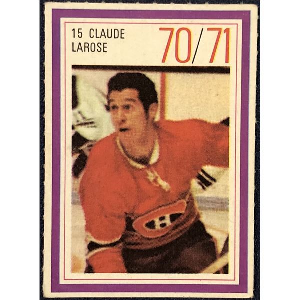 1970-71 ESSO NHL CLAUDE LAROSE
