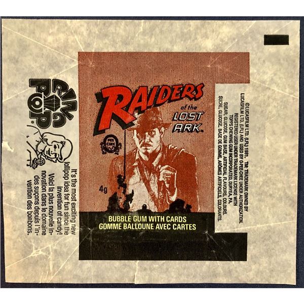 1981 O-PEE-CHEE RAIDERS OF THE LOST ARK WRAPPER