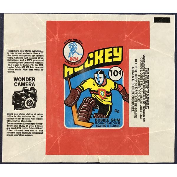 1976-77 O-PEE-CHEE WHA HOCKEY WRAPPER