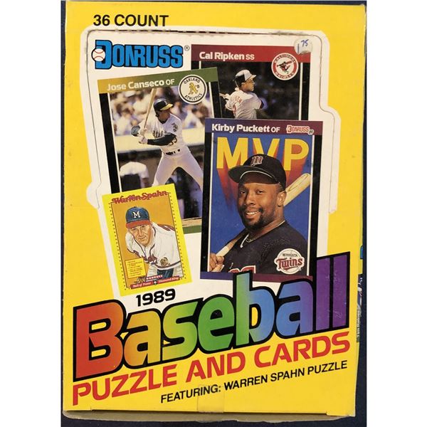 1989 DONRUSS BASEBALL WAX BOX