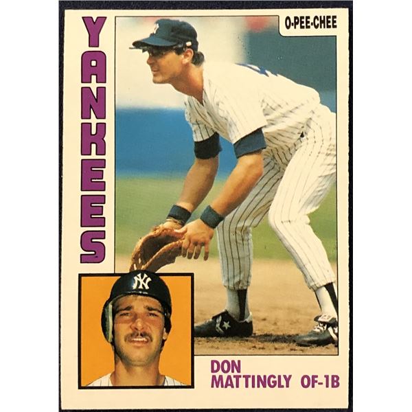 1984 O-PEE-CHEE DON MATTINGLY ROOKIE CARD