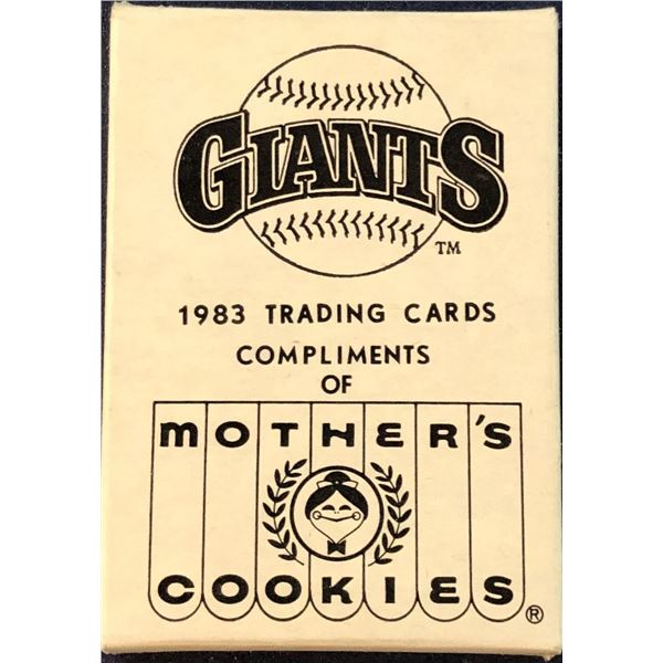 1983 MOTHER'S COOKIES SAN FRANCISCO GIANTS SET