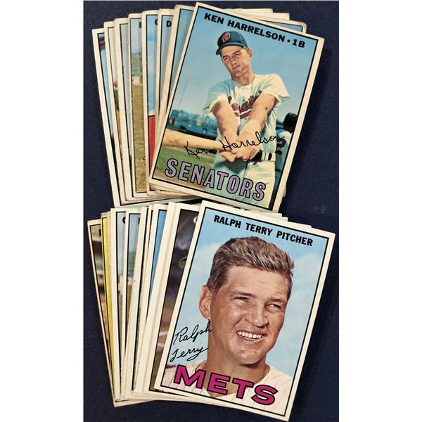1967 TOPPS BASEBALL COLLECTION - 20 CARDS
