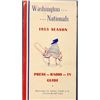 Image 1 : 1955 WASHINGTON NATIONALS PRESS GUIDE