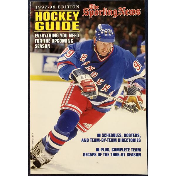 1997-98 SPORTING NEWS HOCKEY REGISTER - WAYNE GRETZKY (HOF) COVER