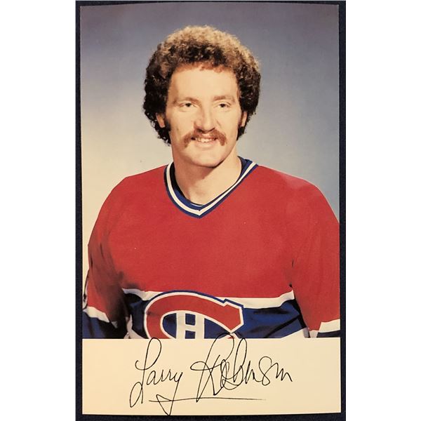 1981-82 MONTREAL CANADIENS POST CARDS - LARRY ROBINSON (HOF)