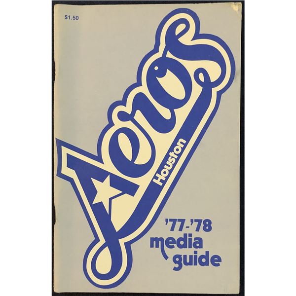 1977-78 WHA MEDIA GUIDE - HOUSTON AEROS