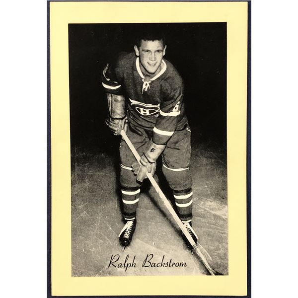 1944-63 BEEHIVE NHL HOCKEY - RALPH BACKSTROM