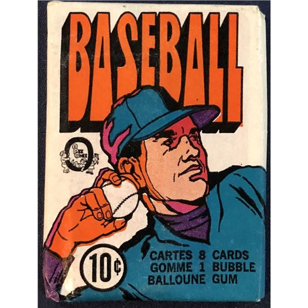 1972 O-PEE-CHEE BASEBALL WAX PACK