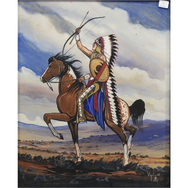 JICARILLA APACHE PAINTING (FRANK VIGIL)