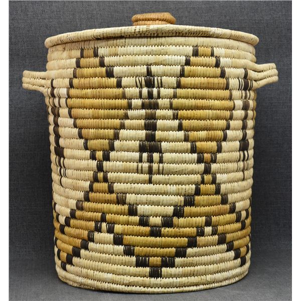 LARGE PAPAGO LIDDED BASKET