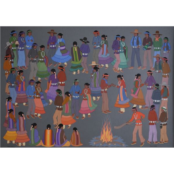 NAVAJO PAINTING (HARRISON BEGAY)