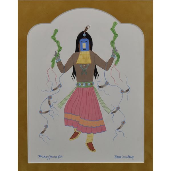 NAVAJO PAINTING (HARRISON BEGAY)