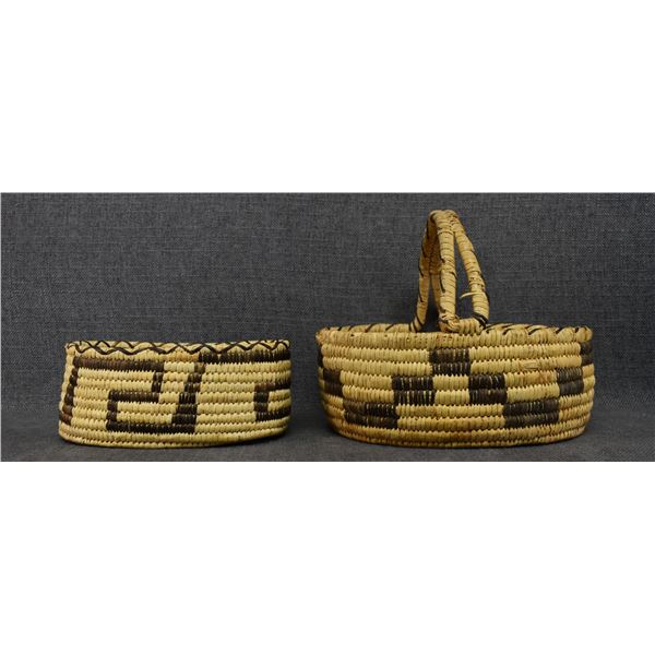 TWO PAPAGO BASKETS