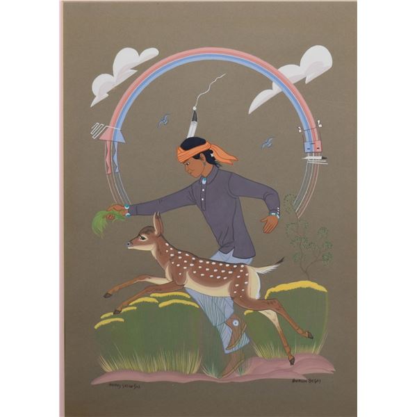 NAVAJO PAINTING (HARRISON BEGAY)