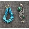Image 2 : SILVER PIN AND TURQUOISE BEADS
