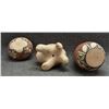 Image 6 : THREE JEMEZ POTTERY ITEMS (B. YEPA)