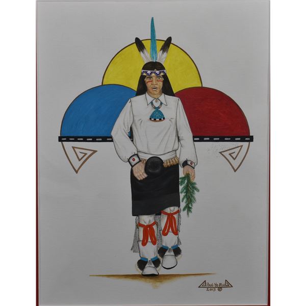 TESUQUE PAINTING (PAN-YO-PIN BOBBY VIGIL )