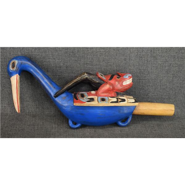 decorative WOOD RATTLE