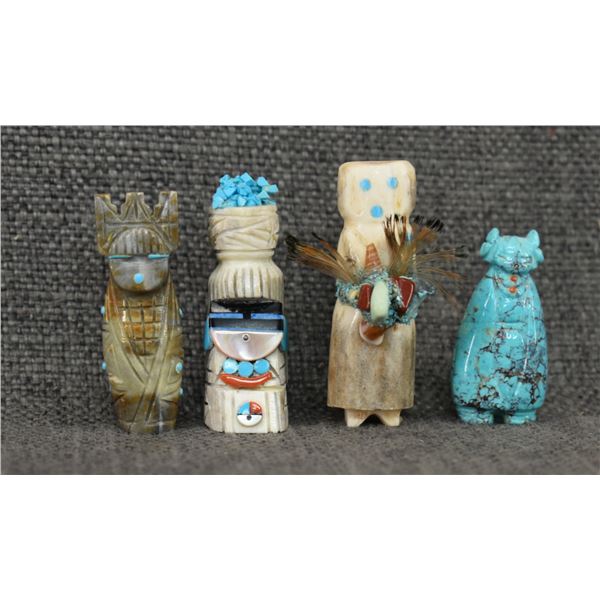 FOUR ZUNI FETISHES