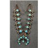 Image 1 : NAVAJO SQUASH BLOSSOM NECKLACE