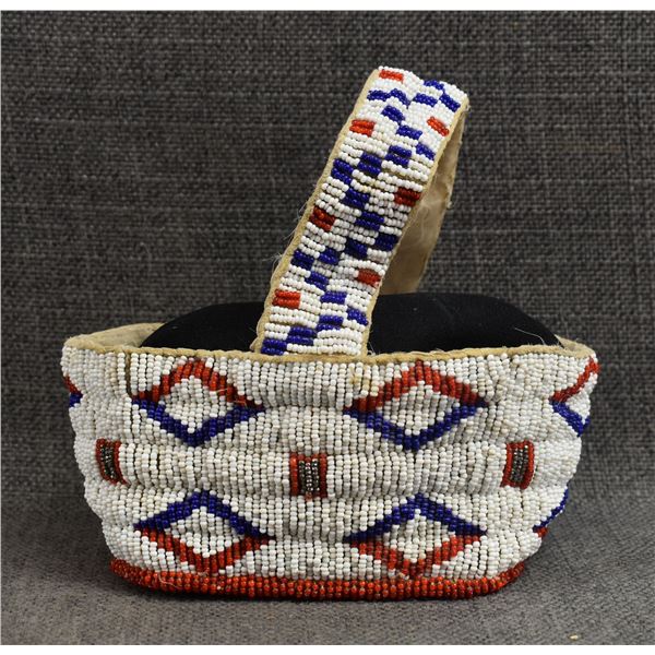 PLAINS BEADED BASKET