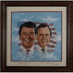 Ronald Reagan and George Bush