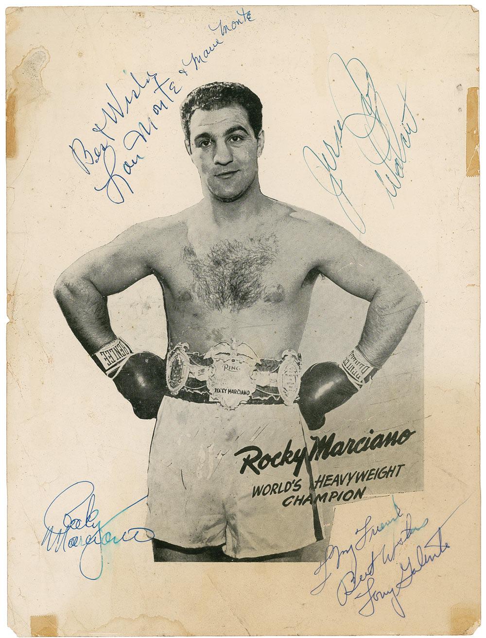 Rocky Marciano, Tony Galento and Jersey Joe Walcott