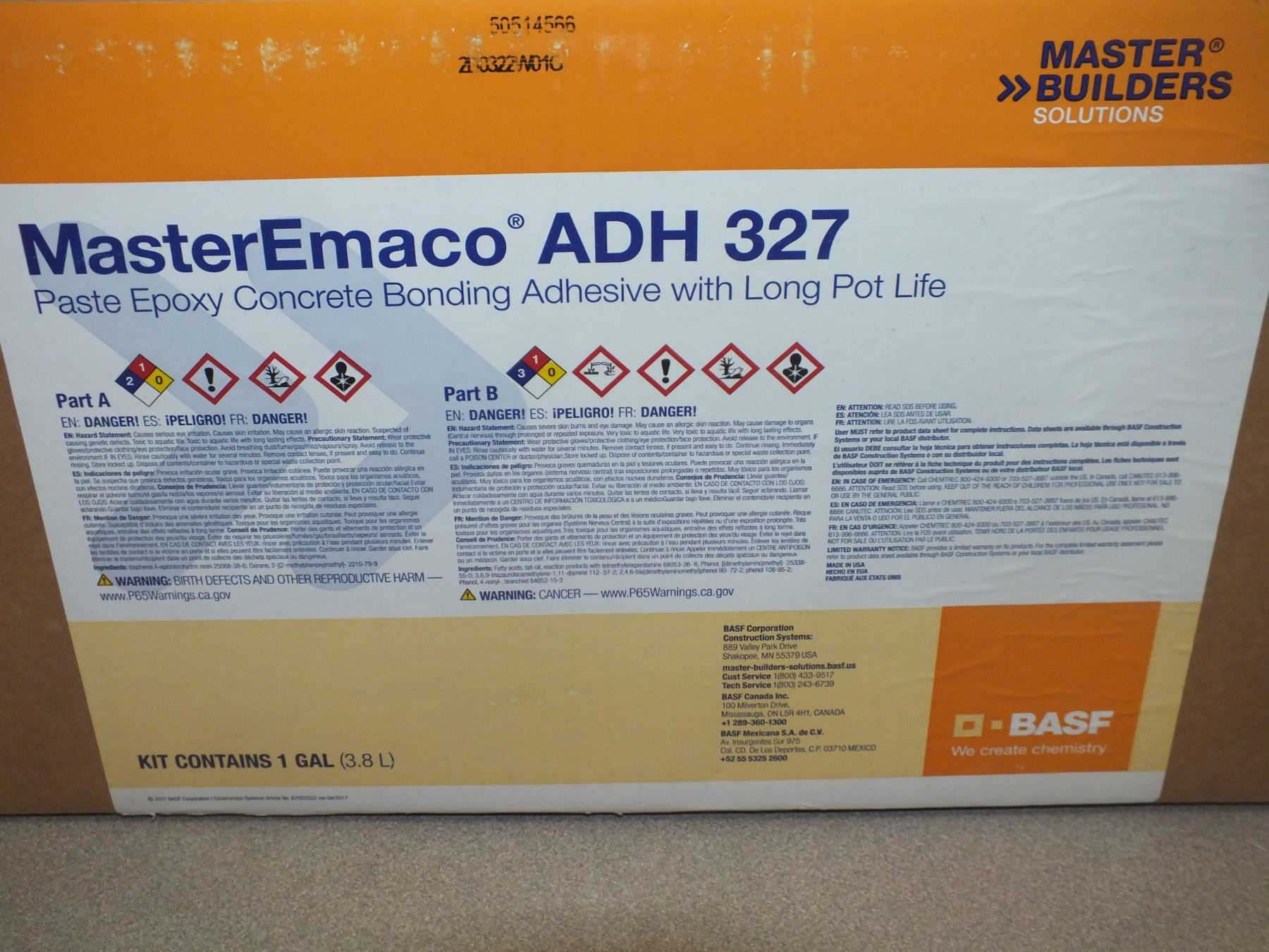Master Emaco ADH 327 Paste Epoxy Concrete Bonding Adhesive