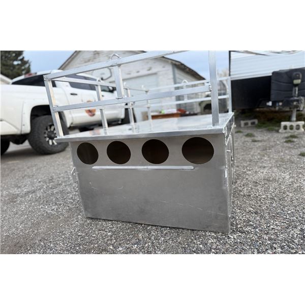 Dog box donated by Kevin Mitchel with KCM welding.