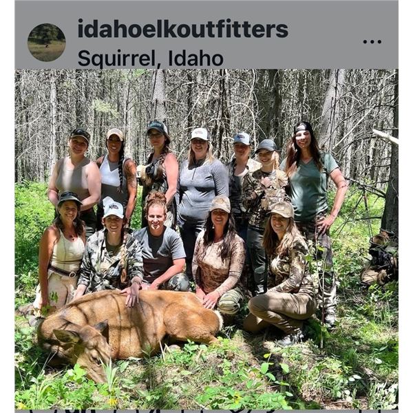 Cow elk hunt donated by Idaho Elk Outfitters based out of Rexburg Idaho.