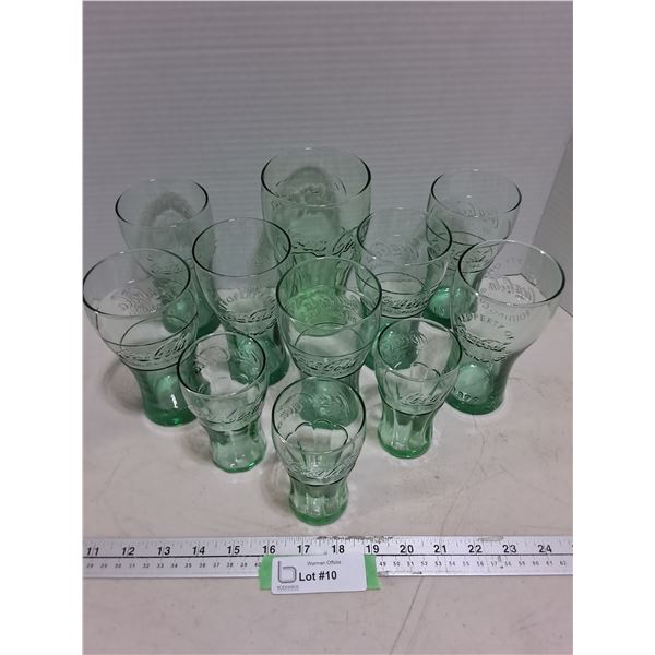 (11) Various Size Coca-Cola Glasses - PICK UP