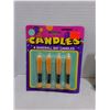 Image 2 : (3) Sealed Baseball Themed Cake Candles & Decorations