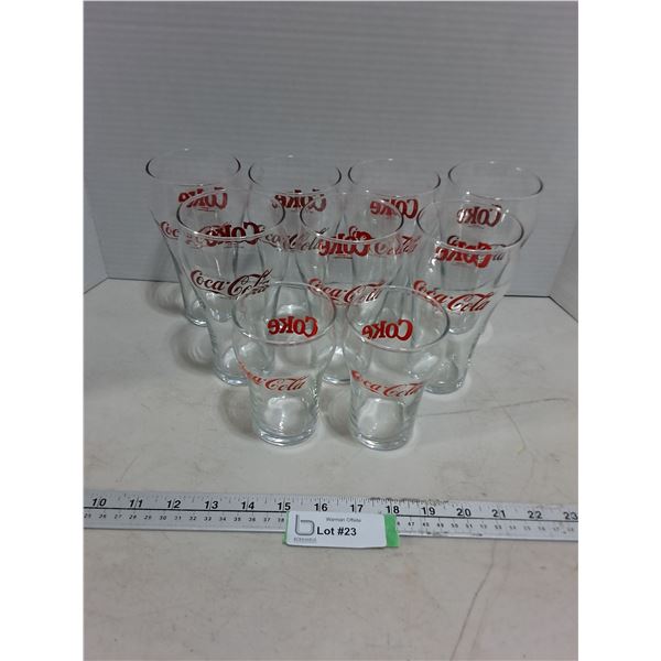 (9) Coca-Cola Glasses - PICK UP