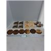 Image 1 : (3) Coaster Sets (Banff Ceramic, Nature & Jamaica Wooden), Mouse on Boot Shakers